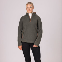 Forro polar de media cremallera Core Shires Aubrion Verde Forro polar de media cremallera Core Shires Aubrion Verde