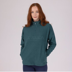 Forro polar con cremallera de un cuarto Equestrian Shires Aubrion Tomillo Verde