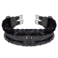 Cinchón Contour SupaFleece elástico Shires Arma Negro