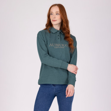 Sudadera con botones Equestrian Shires Aubrion Tomillo Verde