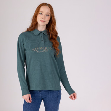Sudadera con botones Equestrian Shires Aubrion Tomillo Verde