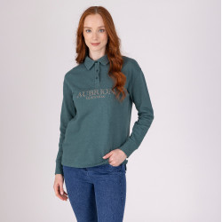Sudadera con botones Equestrian Shires Aubrion Tomillo Verde