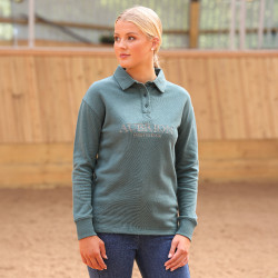 Sudadera con botones Equestrian Shires Aubrion Tomillo Verde