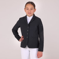 Chaqueta de concurso Optima Gx joven jinete Shires Aubrion Negro