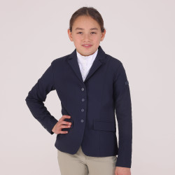 Chaqueta de concurso Optima MX jinete joven Shires Aubrion Marino Azul marino