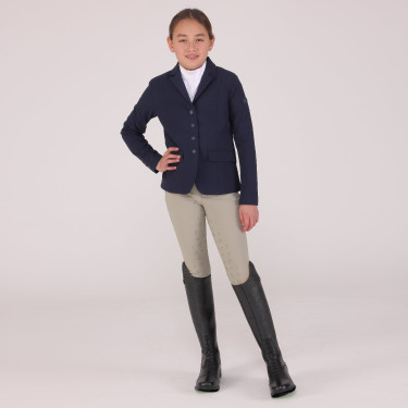 Chaqueta de concurso Optima MX jinete joven Shires Aubrion Marino Azul marino