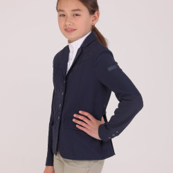 Chaqueta de concurso Optima MX jinete joven Shires Aubrion Marino Azul marino