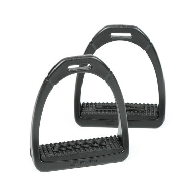 Estribos Premium Profile Shires Compositi Negro