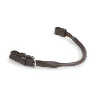 Falsa cadenilla en cuero redondo Shires Velociti Gara Havana Marr&amp;amp;amp;oacute;n