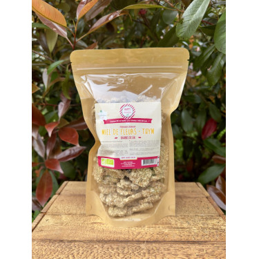 Galletas crujientes de linaza Happy Crackers miel y tomillo