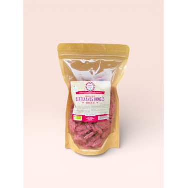 Galletas crujientes de linaza Happy Crackers remolacha roja