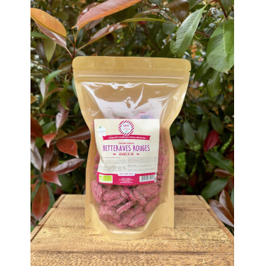 Galletas crujientes de linaza Happy Crackers remolacha roja