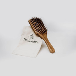 Cepillo desenredante de bambú Nellumbo