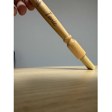 Pincel para ungüento de madera Nellumbo