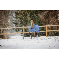 Manta Equithème EK-TYREX Aisance 1200D cuello alto Azul cobalto
