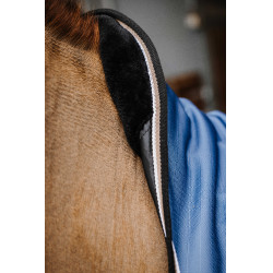 Manta Equithème - TYREX Aisance 1200D - Cuello Alto Azul cobalto