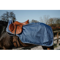 Manta de grupa Equithème Tyrex 1200D Azul cobalto