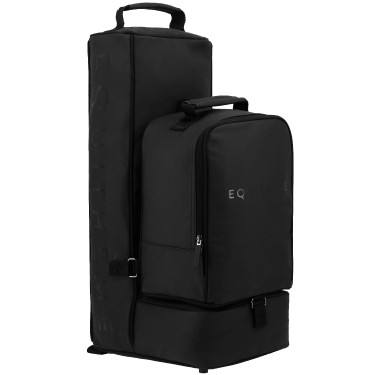 Bolsa para botas y casco Basalt Equithème Negro Bolsa para botas y casco Basalt Equithème Negro