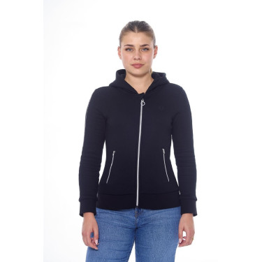 Sudadera con cremallera Harcour Sworm mujer Negro