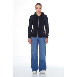 Sudadera con cremallera Harcour Sworm mujer Negro