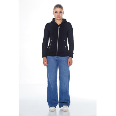 Sudadera con cremallera Harcour Sworm mujer Negro