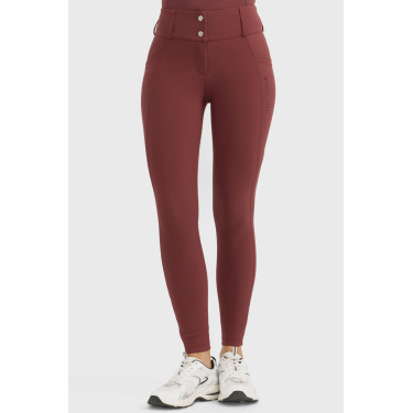 Pantalón de equitación Luce Harcour Vid de uva Burdeos