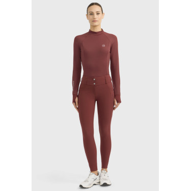 Pantalón de equitación Luce Harcour Vid de uva Burdeos