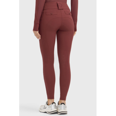 Pantalón de equitación Luce Harcour Vid de uva Burdeos