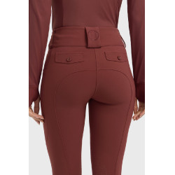 Pantalón de equitación Luce Harcour Vid de uva Burdeos