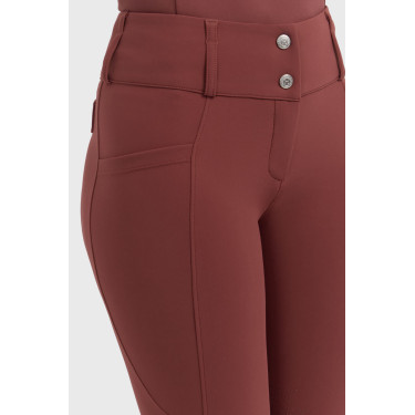 Pantalón de equitación Luce Harcour Vid de uva Burdeos