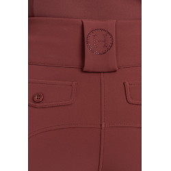 Pantalón de equitación Luce Harcour Vid de uva Burdeos