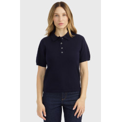 Polo suéter Harcour Cherry mujer Marino Azul marino