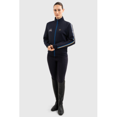 Sudadera con cremallera Budapest Unisex EEF x Harcour Marino Azul marino