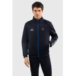 Sudadera con cremallera Budapest Unisex EEF x Harcour Marino Azul marino Sudadera con cremallera Budapest Unisex EEF x Harcour Marino Azul marino