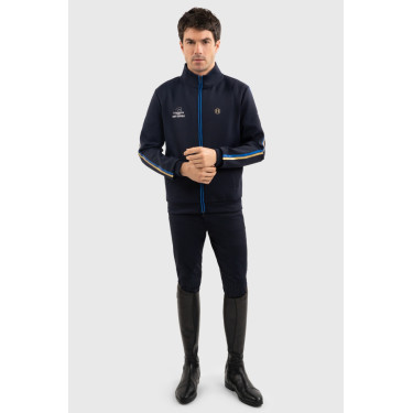 Sudadera con cremallera Budapest Unisex EEF x Harcour Marino Azul marino Sudadera con cremallera Budapest Unisex EEF x Harcour Marino Azul marino