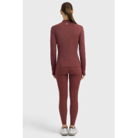 Camiseta técnica Harcour Calista para mujer Vid de uva Burdeos