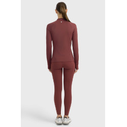 Camiseta técnica Harcour Calista para mujer Vid de uva Burdeos Camiseta técnica Harcour Calista para mujer Vid de uva Burdeos