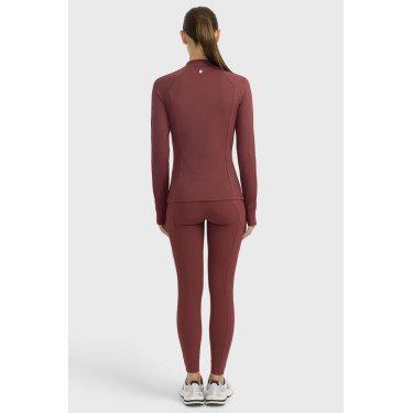 Camiseta técnica Harcour Calista para mujer Vid de uva Burdeos Camiseta técnica Harcour Calista para mujer Vid de uva Burdeos