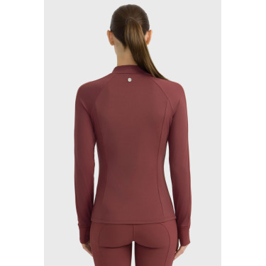 Camiseta técnica Harcour Calista para mujer Vid de uva Burdeos Camiseta técnica Harcour Calista para mujer Vid de uva Burdeos