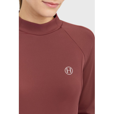 Camiseta técnica Harcour Calista para mujer Vid de uva Burdeos Camiseta técnica Harcour Calista para mujer Vid de uva Burdeos