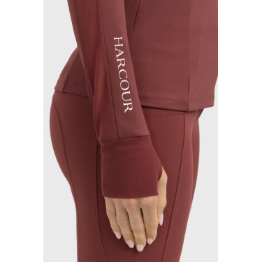 Camiseta técnica Harcour Calista para mujer Vid de uva Burdeos Camiseta técnica Harcour Calista para mujer Vid de uva Burdeos