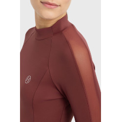 Camiseta técnica Harcour Calista para mujer Vid de uva Burdeos Camiseta técnica Harcour Calista para mujer Vid de uva Burdeos