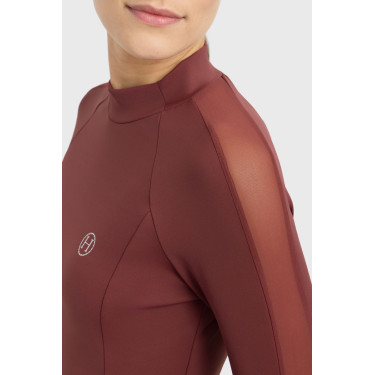 Camiseta técnica Harcour Calista para mujer Vid de uva Burdeos Camiseta técnica Harcour Calista para mujer Vid de uva Burdeos
