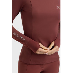 Camiseta técnica Harcour Calista para mujer Vid de uva Burdeos Camiseta técnica Harcour Calista para mujer Vid de uva Burdeos