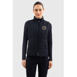 Chaleco sin mangas Harcour Quickstara Reversible Mujer CSIO La Baule Marino / marinera cielo Azul marino