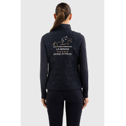 Chaleco sin mangas Harcour Quickstara Reversible Mujer CSIO La Baule Marino / marinera cielo Azul marino