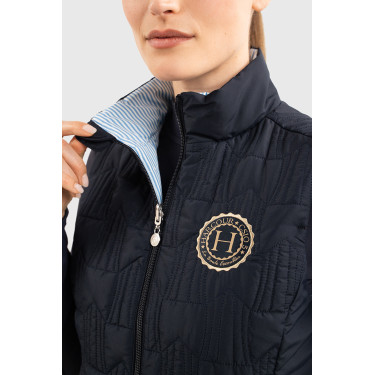 Chaleco sin mangas Harcour Quickstara Reversible Mujer CSIO La Baule Marino / marinera cielo Azul marino