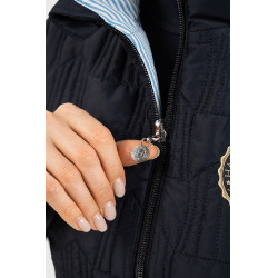 Chaleco sin mangas Harcour Quickstara Reversible Mujer CSIO La Baule Marino / marinera cielo Azul marino