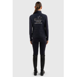 Chaleco sin mangas Harcour Quickstara Reversible Mujer CSIO La Baule Marino / marinera cielo Azul marino