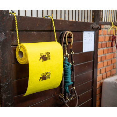 Cuerda porta rodillo Horsewipe jaune, contrastes noirs Amarillo Cuerda porta rodillo Horsewipe jaune, contrastes noirs Amarillo